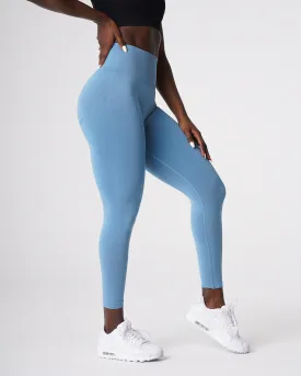 Sky Blue Curve Seamless Leggings