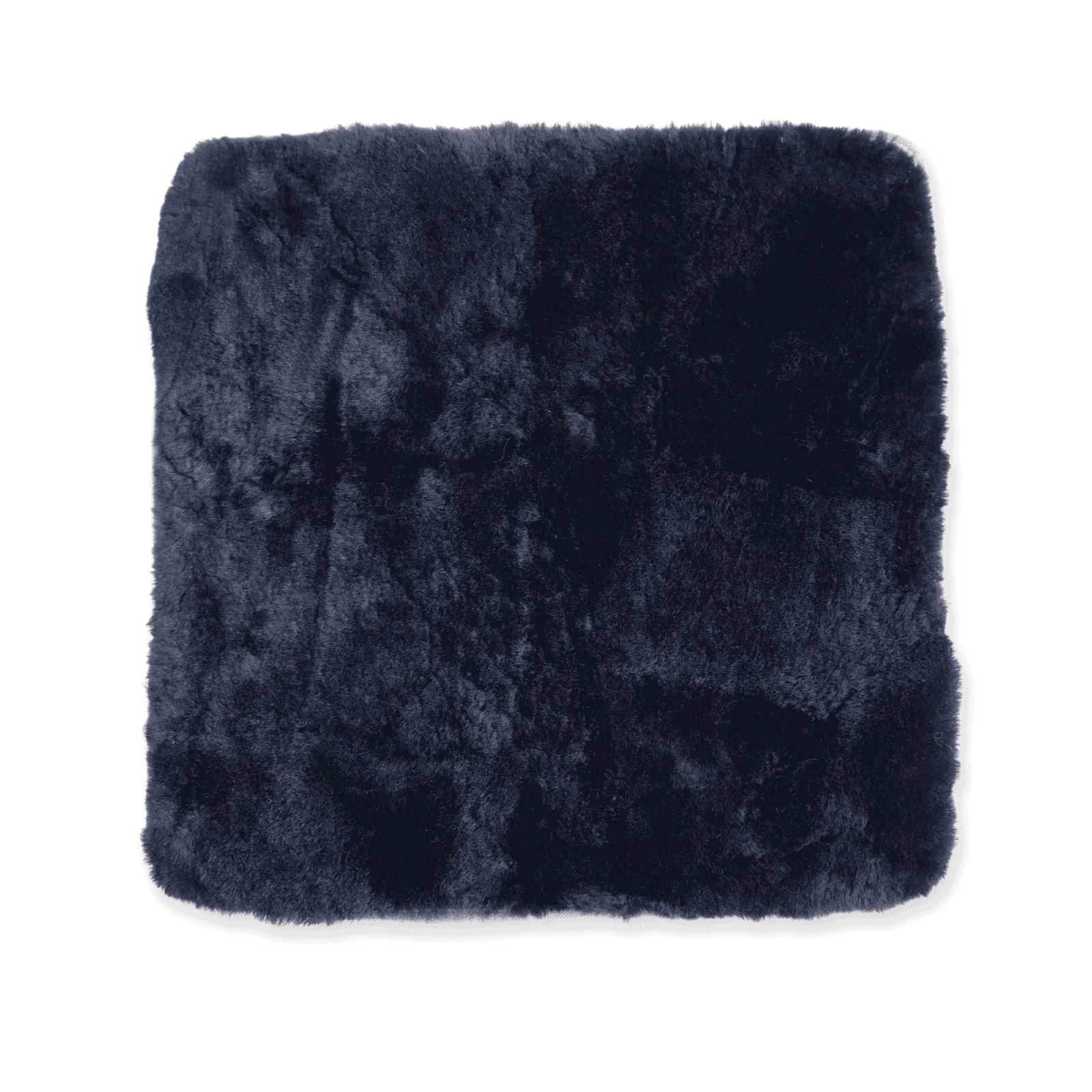 Square Sheepskin Mats - Black - Australian Merino Sheepskin Seat Mats (47 x 47cm)