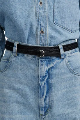 Stitched Skinny Belt