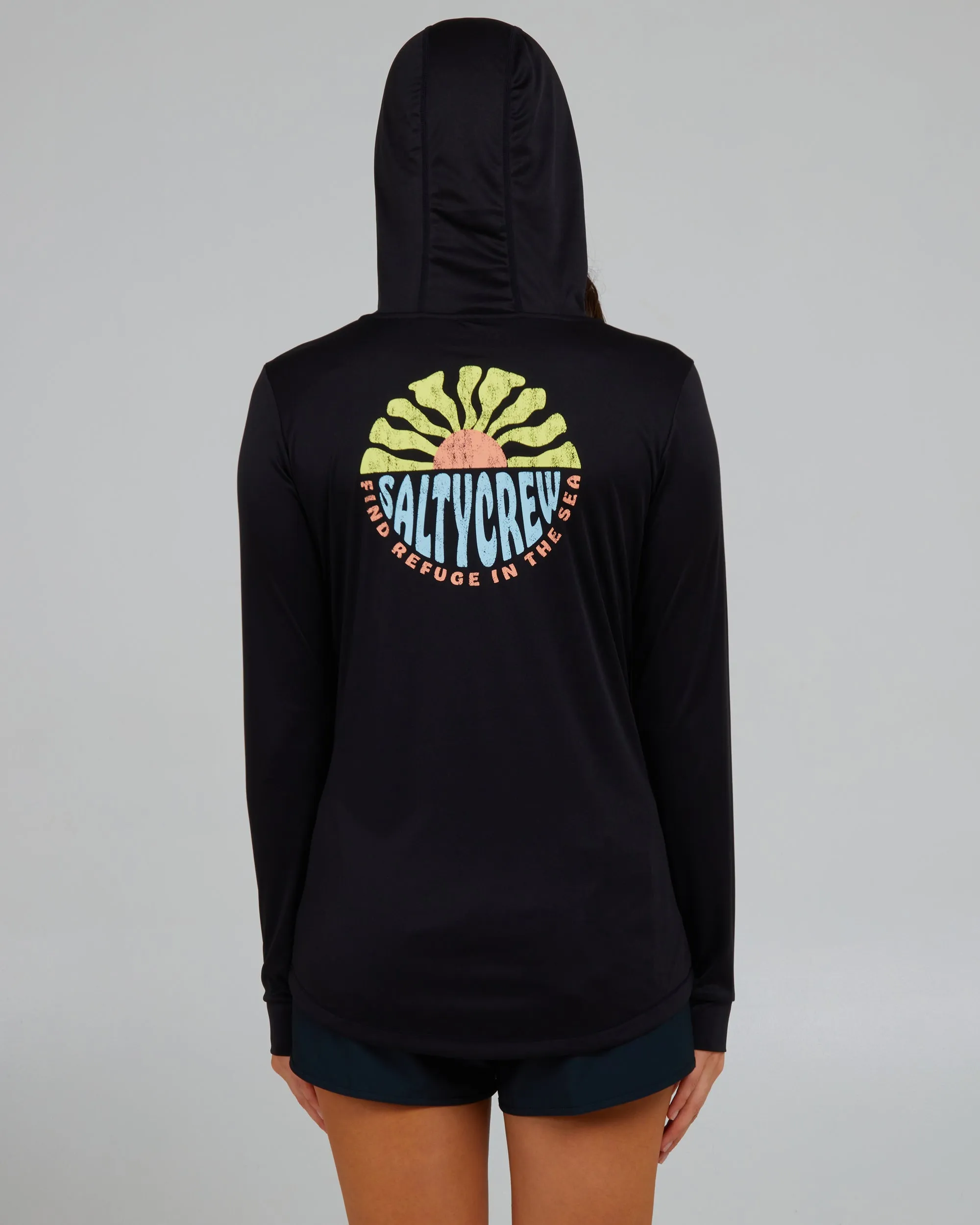 Sun Days Black Hooded Sunshirt