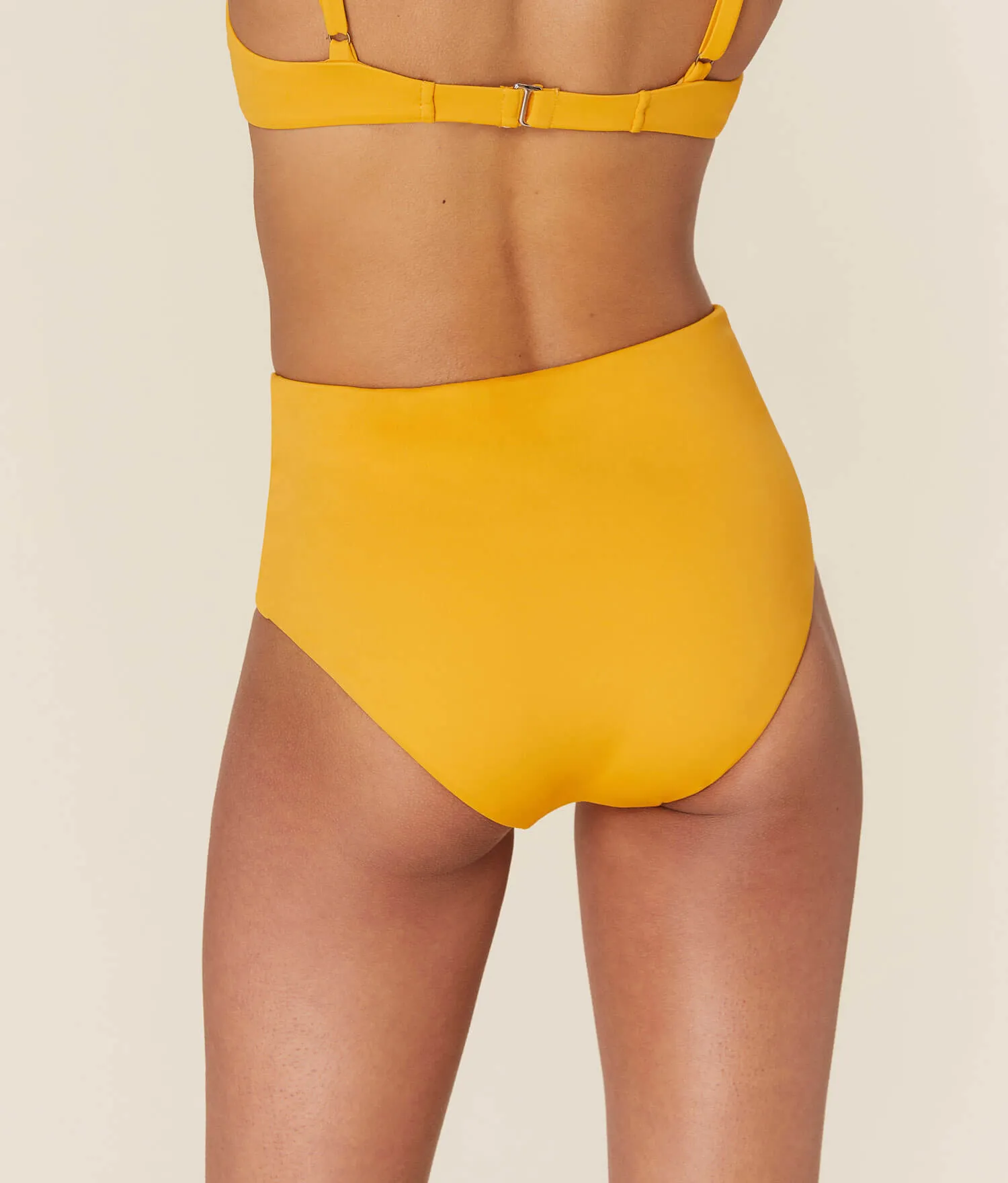 The High - Waisted - Bottom - Eco Nylon - Daffodil